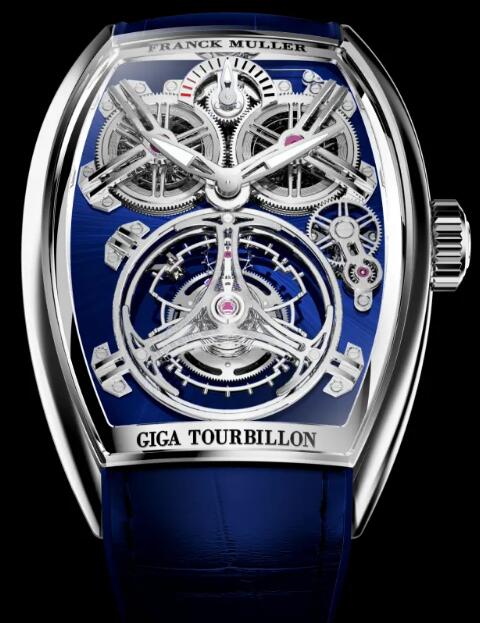 Franck Muller Curvex CX Giga Tourbillon Replica Watch Cheap Price CX 38L T G PR SQT Steel Blue Dial